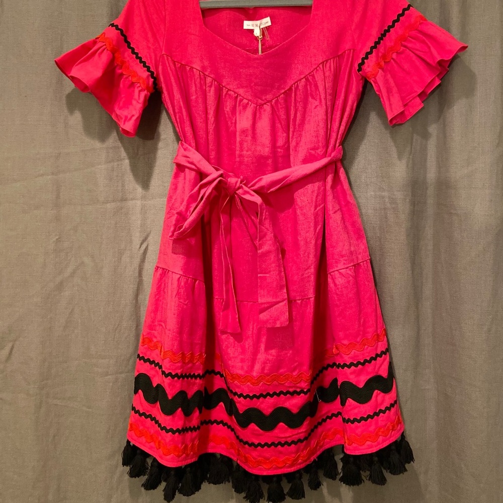 Free The Roses Hot Pink Dress